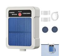 Solar Rechargeable Oxygen Pump 2L Min - ABS 13x10x4cm 350g 2400mAh For Fishing - Portable Aerator For Fish Tank Bait Bucket - USB Solar Poweredng Bucket Live Bait Hydroponics