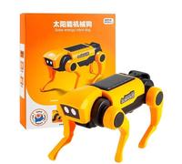 Solar Robot Dog Kit - STEM Learning Buildable Toy for Kids, Mechanical Dog Model Interactive Design, Solar Panel Drive + DIY Assembly Parts, ABS Components Durable Construction, for Coding Pra