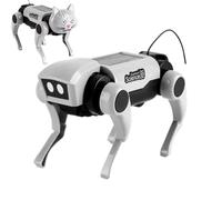 Solar Robot Dog Kit - Stem Learning Buildable Toy For Kids, Mechanical Dog Model Interactive Design, Solar Panel Drive + DIY Assembly Parts, ABS Components Durable Construction, For Coding Pra