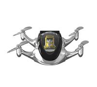 Solar Rotating Car Air Freshener, Helicopter Car Aromatherapy Ornament, Decorative Drones Interior Accessories, Auto Fresheners for Men, Women, Vehicle, Home 7.68x5.91 Inch