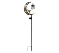 Solar Stake Lights Outdoor | Moon Hummingbird Statues Path Lamps