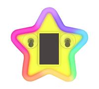 Solar Star Lamp, Wireless Motion Sensor Decor Light, Compact Ambient Glow Size Energy Save Mode, Acrylic Crystal Effect Solar Panel Finish Detail, Car Interior Accent Lighting Accessory 3.74x3.89 in
