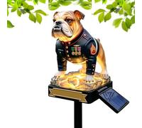 Solar Statues for Yard and Garden Dog Weather-Resistant Decorative Outdoor
