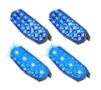 Solar Strobe, Anti Collision Flashing Light, Warning Beacon, High Brightness LEDs, Waterproof IP65, Safety Road Construction Use, Vehicle Mount, 33 × 79.5 × 46.5 mm