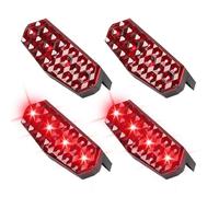 Solar Strobe Lights, Anti Collision Beacons, 1.3x3.13in Flashing Safety Lamps, High Brightness Output, Weatherproof Authentic Housing for Cars, Trucks, Construction Sites, Road Work, Traffic Safety