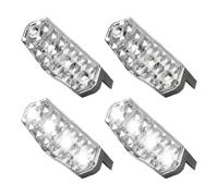 Solar Strobe Lights, Anti Collision Beacons, 1.3x3.13in Flashing Safety Lamps, High Brightness Output, Weatherproof Authentic Housing for Cars, Trucks, Construction Sites, Road Work, Traffic Safety