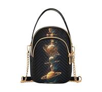 Solar System Celestial Landscape Mystery - Bolso cruzado acolchado de moda para mujer con múltiples bolsillos, bolsos para mujeres y madres