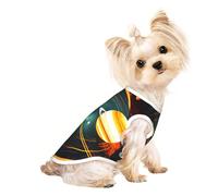 Solar System - Chaleco ligero para perro con estampado de Júpiter Saturno, camisa sin mangas, diseño de malla transpirable para caminar y jugar en verano