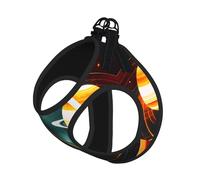 Solar System Júpiter Saturn - Arnés reflectante para perro, arnés para mascotas, arnés para cachorros, arnés para cachorros, juego de correa, para entrenamiento de caminata