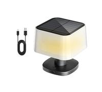 Solar Table Lights Outdoor - 10x12x12cm LED Solar-Powered Decorative Lights For Patio, Garden, Backyard, And Outdoor Dining, Waterproof And Energy-Efficient Solars Lanterns For Tabletops, Decks, Even