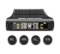 Solar TPMS Sistema de alarma de presión de neumáticos de coche con sensores externos 4/6 de presión digital y monitor de temperatura del coche sensores de neumáticos