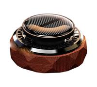 Solar Vehicle Air Freshener, Rotatable Diffuser, Orange Scent, Long-Lasting Fragrance, Sturdy Design, (1 Piece, Brown), Great For Vehicles Interior, Odor Removal And Decoration