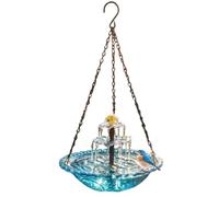 Solar Vogeltränke - 45 Cm Hängendes Vogelbad | ABS Dekorative Garten Schale, Ideal Für Wildvögel Auf Dem Balkon Und Der Terraza Sorgt Für Ein Nachhaltiges Naturerlebnis Im Außenbereich Pflegeleicht