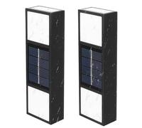 Solar Wall Lights | Up Down Deck Lights | 2PCS Waterproof Solar Powered