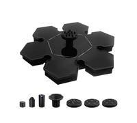 Solar Water Fountain, Floating Pump Decor, 7.36x6.37x1.45 Inch Solar Powered Fountain with Efficient Spray System, Eco Friendly Panel Design, Floating Garden Style, Pond Pool Yard Use