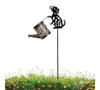Solar Watering Can Lights - Dachshund Shape Metal Lantern, impermeable Solar Powered Garden Light Decor for Patio Yard Flower Bed Lawn Pathway Walkway Balcony Decoración al aire libre