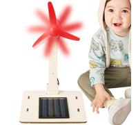 Solar Wind Turbine, DIY Desktop Wind Turbine Model Kit with Solar Panel