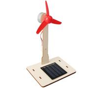 Solar Windmill Toy - Wood, DIY Assembly Sun Powered Fast Learning Educational Decoration | Creative Stem Teaching Aid, Solar Wind Turbine For Classroom, Home, Office