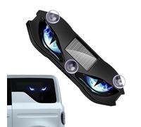 Solar Window Light - Waterproof Reflective Warning Sign, Dynamic Eye Car Illumination,Suction Cup Decor Lamp | Glowing Flash Accessory, Vehicle Truck Van RV Windshield Rear Driveway Safety Indicator U