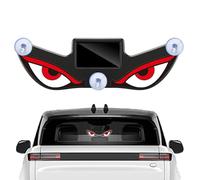 Solar Windshield Eyes Sign, Dynamic Car Window Display, Waterproof Light Sticker with Motion Effect, Durable Universal Vehicle Decor, Front Rear Glass Accent for Auto Use