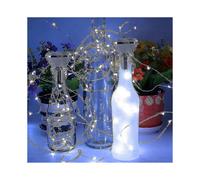 Solar Wine Cork Lights 2m 20leds Copper Wire Fairy for Wedding New Year Party Vase Garland Decor,b