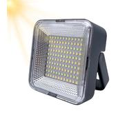 Solar Work Light - 10 x 10 x 4,5 cm Portable Lights For Camping LED - Efficient Rechargeable Flashlight Waterproof For Job Site Workshop Automotive Garage Car Repair Outdoor Adventure Hunting Fishing