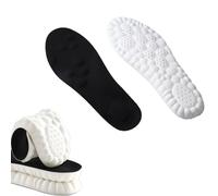 Solara Pickleball Massage Insoles for Men Women, Memory Foam,Everyday Comfortable Shoe SolaraPickleball Insoles with Arch Support, Anti Fatigue, Shock Absorption (Black,45-46,2pcs)