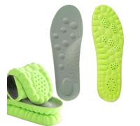 Solara Pickleball Massage Insoles for Men Women, Memory Foam,Everyday Comfortable Shoe SolaraPickleball Insoles with Arch Support, Anti Fatigue, Shock Absorption (Green,35-36,1pc)