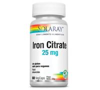 Solaray Hierro 25 mg 60 Cápsulas Vegetales