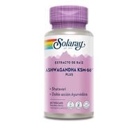 Solaray | KSM 66 Ashwagandha | 60 Vegcaps | sin gluten | Apto para veganos