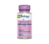 Solaray | KSM 66 Ashwagandha | 60 Vegcaps | sin gluten | Apto para veganos
