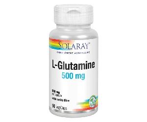 Solaray L-Glutamina 500mg 50 capsulas vegetales