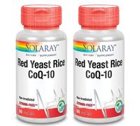 Solaray Levadura de Arroz Rojo Plus Q10 2x60 Cápsulas Vegetales