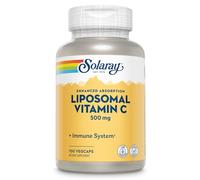 Solaray Vitamina C liposomal 500 mg – 100 cápsulas vegetales – sin sabor