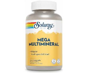 Solaray Mega Multi Mineral 120 Cápsulas Vegetales