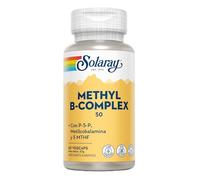 Solaray Cápsulas Methyl B-Complex 50 – Sin gluten, apto para veganos – 60 VegCaps