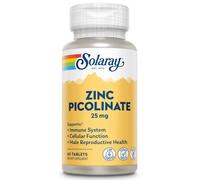 Solaray Picolinato Zinc 25mg 60 Cápsulas Vegetales