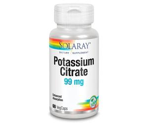 Solaray Potasio Citrato 99mg 60 Cápsulas Vegetales
