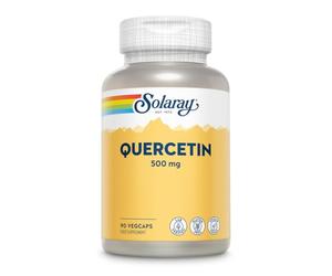 Solaray Quercetina 500 mg verificada en laboratorio, vegana, sin gluten, 90 cápsulas vegetales