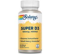 Solaray Super D3 4000 UI 100 perlas 24.6 g