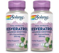 Solaray Super Resveratrol 255mg| 30 VegCaps (Paquete de 2)