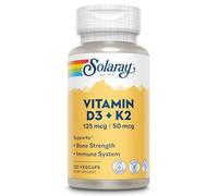 Solaray Vitamina D3 + K2 BIG D3 & K2 4000 UI 120 cápsulas vegetales