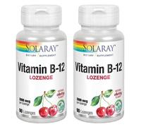 Solaray Vitamina B12 2000 mcg 2x90 Comprimidos Sublinguales