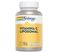 Solaray Vitamina C Liposomal 500 mg - 100 Cápsulas Veganas - Fórmula de Vitamina C de Alta Absorción Para Hombres y Mujeres - Verificado en Laboratorio