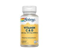 Solaray Vitamina C y D 60caps