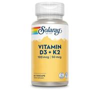 SOLARAY VITAMINA D3 & K2 (MK7) 60 CÁPSULAS VEGETALES