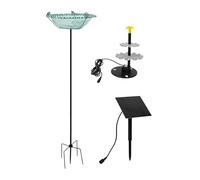 solarBird Bath Fountain - 45×23.5cm Garden Water Feature, solarPowered Floating Fountain | Outdoor Birdbath Decor For Patio, Courtyard, Backyard And Lawn, 4W solarPanel Water Pump, Decorative Bird