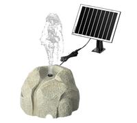 Solarbrunnen Für Draussen - Vogelbad Ɓrunnen Schwimmende Fontäne | 3.5W Solar Teichpumpe Mit 8 Düsen Wasserpumpe Für Garten Wasserspiel, Für Vogeltränke Teich Und Dekorative Outdoor Nutzung
