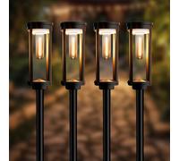 SolarCentre® Lavenham - Lámpara Exterior, Luces Solares para Jardín (4 unidades)