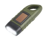 SolarCosa Linterna solar de manivela verde oliva